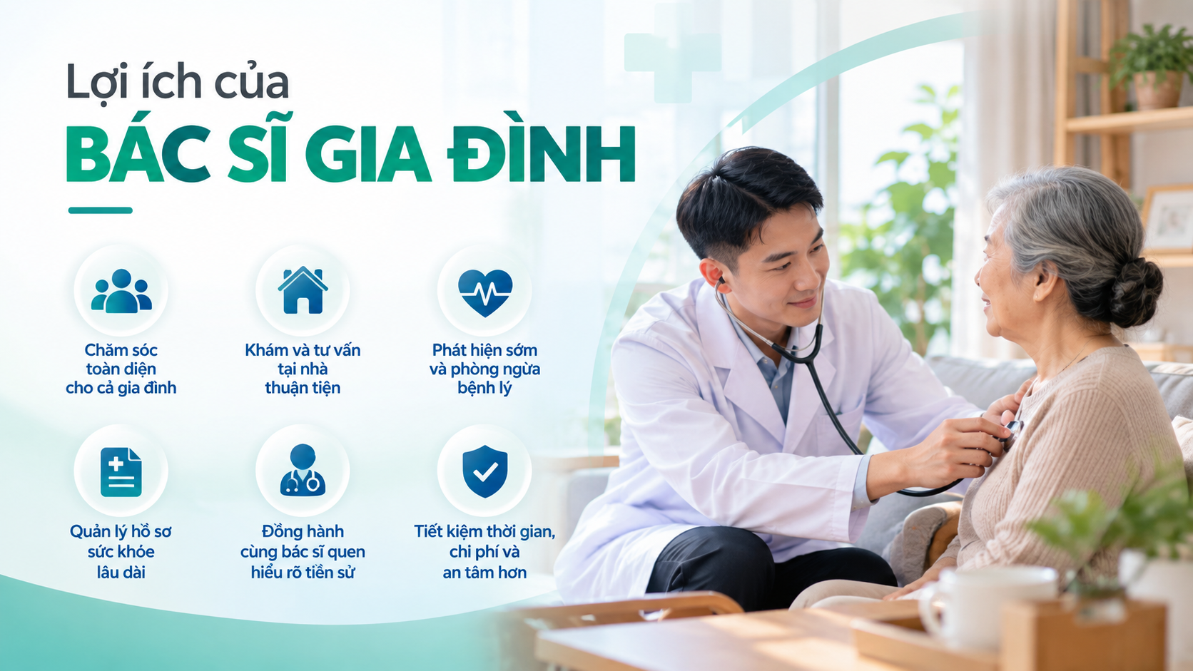 Lơi ích của bác sĩ gia đình với sức khoẻ mọi thành viên trong gia đình